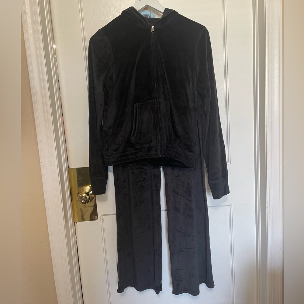 Abercrombie Kids Black Velour Set
